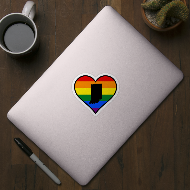 Indiana Gay Pride Heart by fearcity